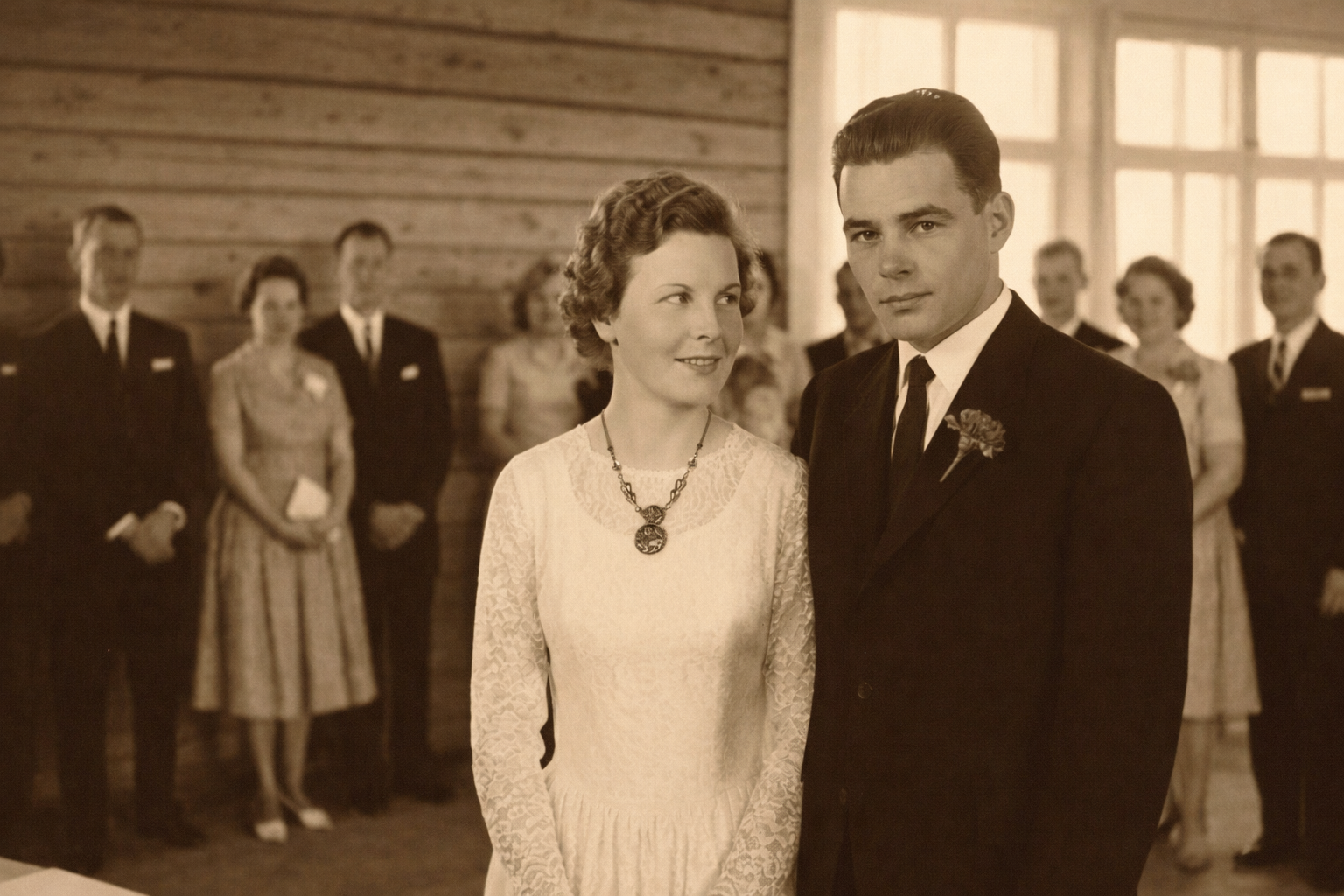 Aino hääpäivänään, 1958